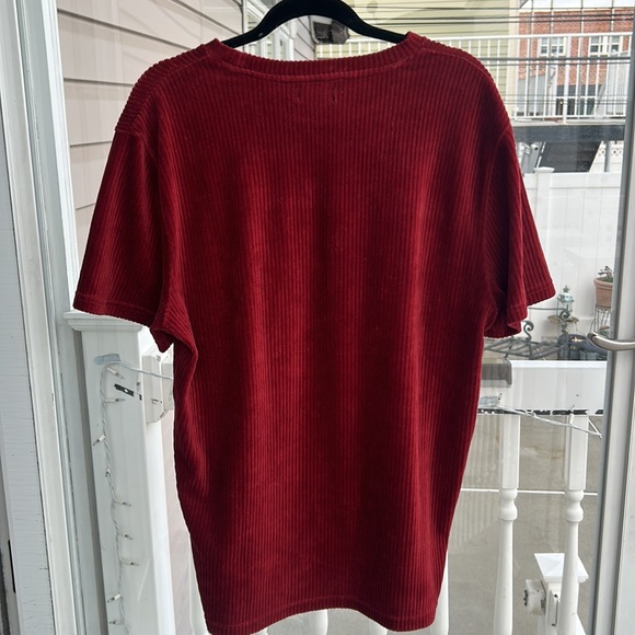 Forever 21 S/S Red corduroy shirt. Medium - Picture 3 of 3